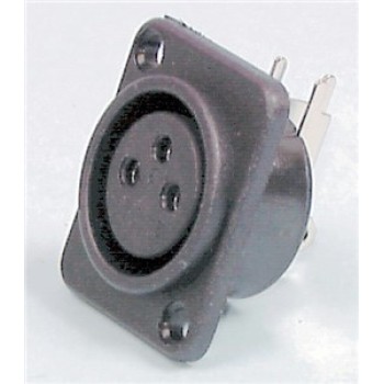 GBC 30.5600.00 - 3P Female XLR Microphone Plug for Panel Connectors Onetrade